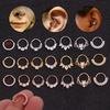 1 stk Kvinner Cubic Zirconia Innlagt Nese Ring Helix Ørepynt Bøyle Piercing smykker