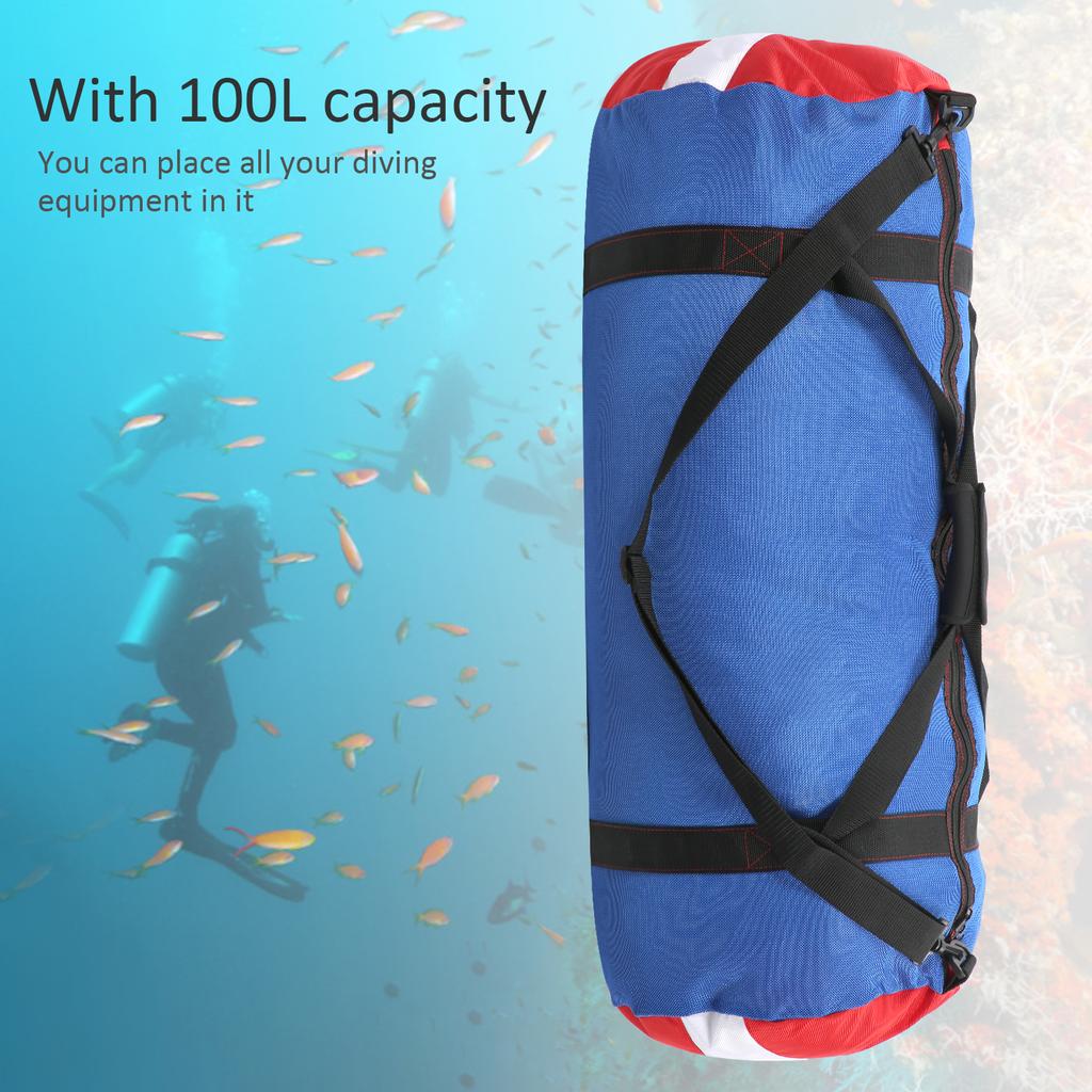 Diving Storage Mesh Shoulder Bag Pack Handbag Equipment for Flipper Wet Clothes PVC Oxford