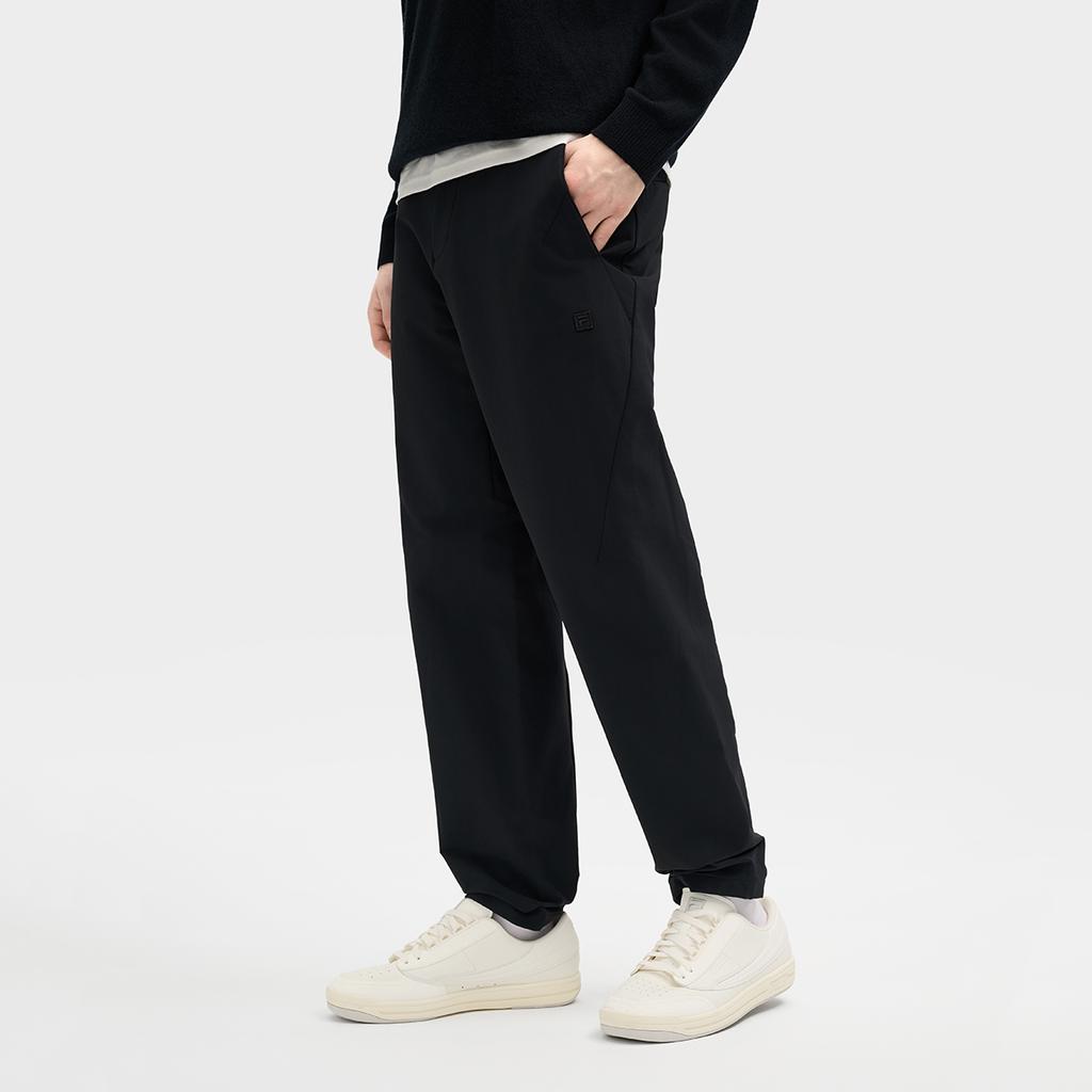 Fila Milano Series Fashion Straight Leg Woven Casual Pants Men Pants Black F11M515801F-BK