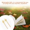 Alloy Hairpin Tools Book Crafts Art Styling Retro Lines Decorative DIY Antique Clip for Travel Readers Literature Fans
