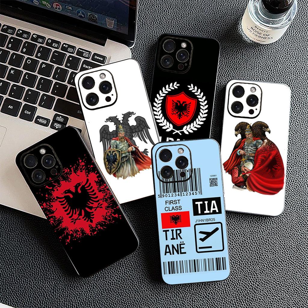 Casing for Xiaomi Redmi Note 13 14 Pro Plus ProPlus 14C 13C Pro+ 5G Phone Cover Protective Case Albania Albanians Flag