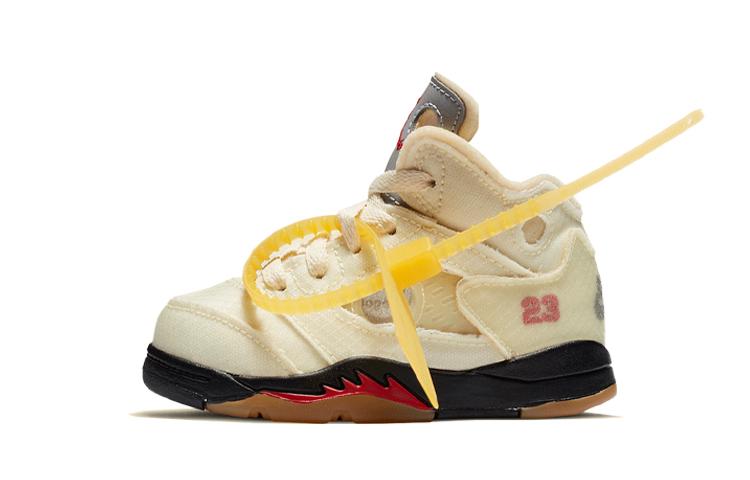 

Jordan 5 Retro Off-White Sail TD CV4828-100 25