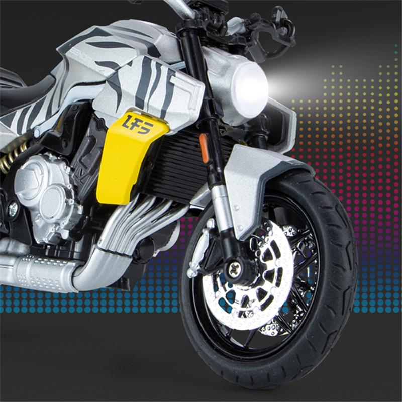 1/12 Tang Knife Lfs700 Racing Cross-country Motorcycle Model Simulation Alloy Toy Street Motorcycle Model Collection Kids Gifts