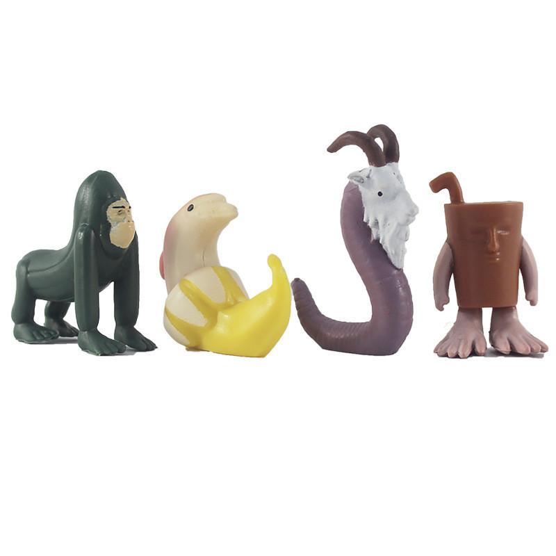 Wooden Sahur Tungtung Stick Figures Collector Toy Set Pvc Children Material