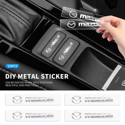 Metal Emblem Auto Decor Decals Car Window Wiper Stickers For 3 5 6 323 626 CX-3 CX-4 CX-5 CX-7 CX-9 Axela 6 RX8 7 MX3