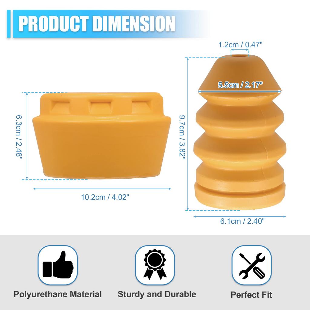 uxcell Car Front Bumper Step Bumper 52088705AB 52088684AB Jeep Compatible with Liberty KJ 2002-2007 4pcs