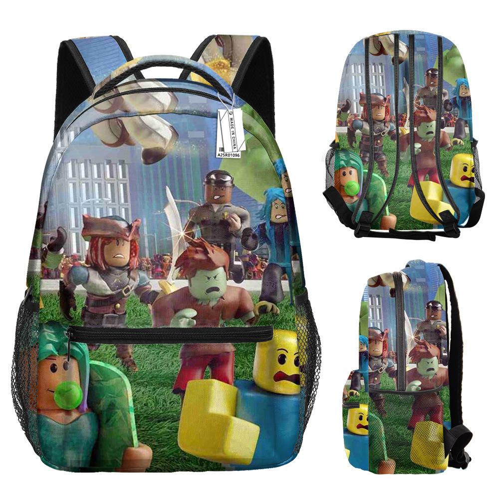 Sac à dos étudiant Roblox Sac à dos imprimé Roblox Sac à dos Mon Monde Sac à dos dessin animé anime pour enfants