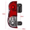 NV200 Tail Car Rear Tail Light Shell Brake Rear Brake Left and Right Rear Brake Stop Tail Lamp Assembly for Nissan NV200 Light, Cover, Lamp,