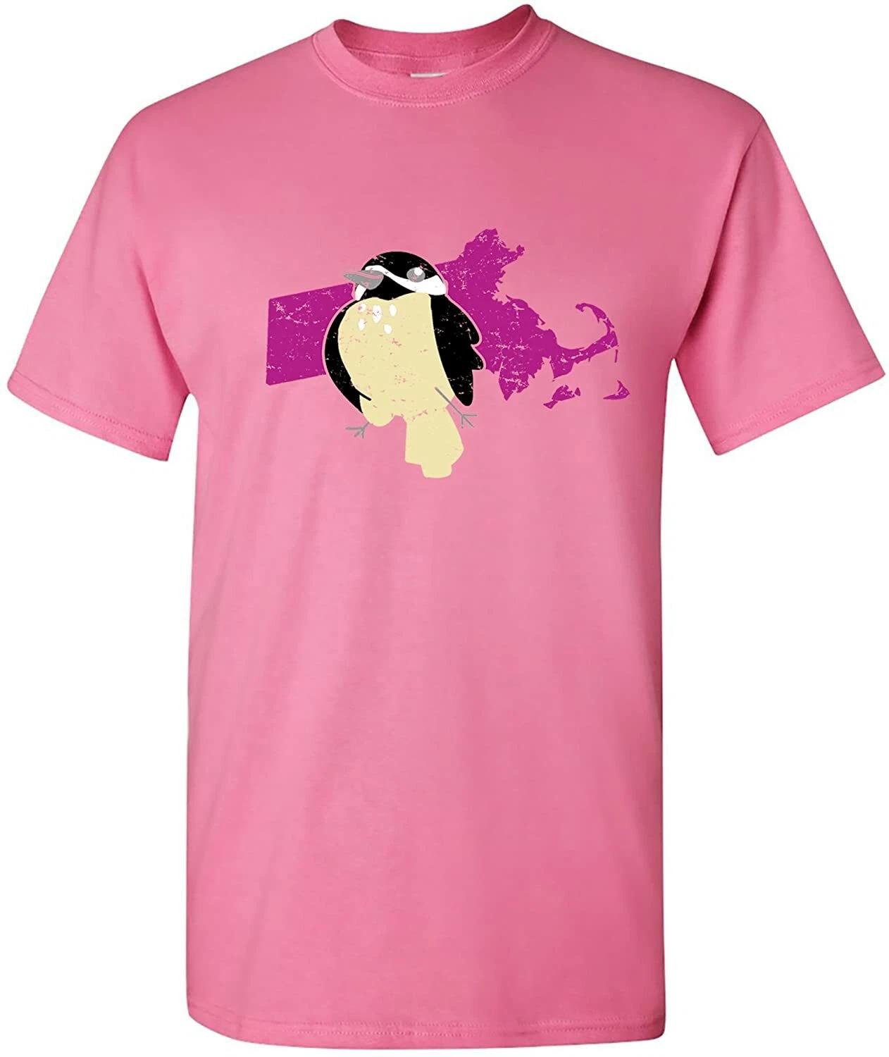 Massachusetts State Bird - State Pride T Shirt - Azalea M