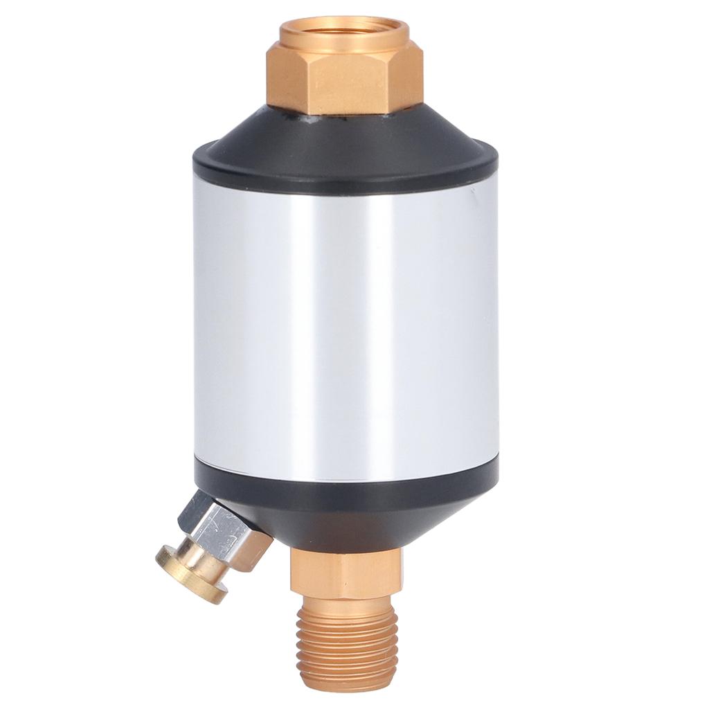 Mini In Line Air Filter Aluminum Oil Water Separator for Pneumatic Tools 14in NPT Inlet Outlet