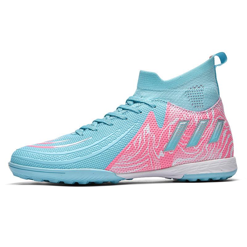 New high-top football shoes men's and women's wear-resistant and non-slip youth long-nail broken-nail sneakers