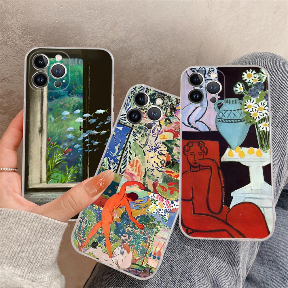 Henri Matisses Art Painting Phone Case For iPhone 15 14 11 12 13 Mini Pro XS Max Cover 6 7 8 Plus X XR SE 2020 Funda Shell