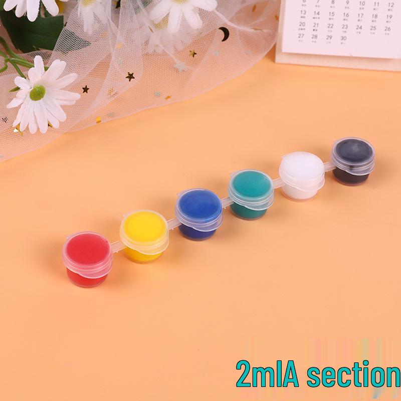 12-Color Acrylic Paint Tubes & 6-Color Silicone Plaster Doll Painting Set for Kids
