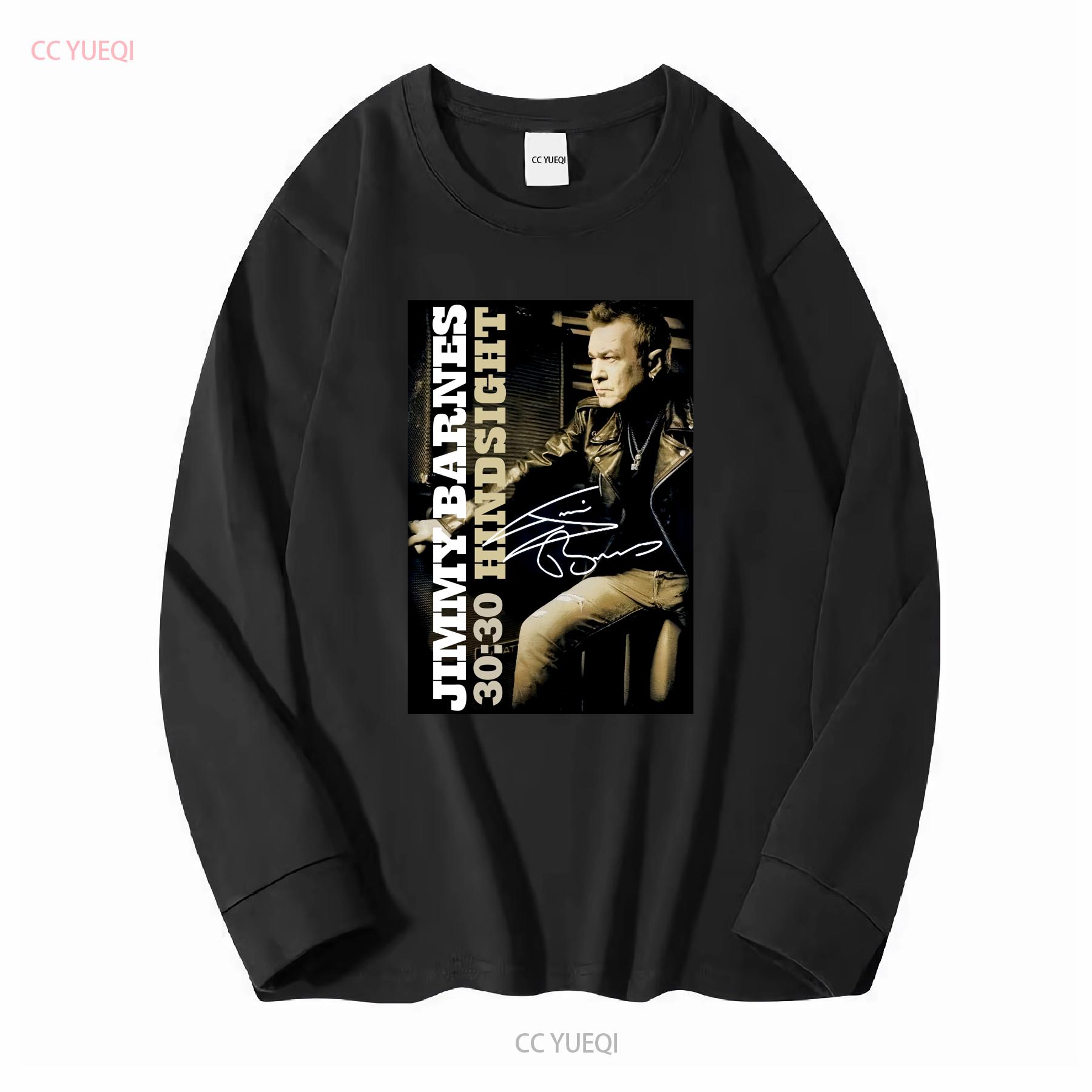 

Retro Hindsight JIMMY BARNES T Shirt Black S 5XL LE371 long or short sleeves vintage Washed streetwear designer clothes XL