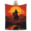 Arthur Morgan Baby Mädchen Gestrickte Decke Flanell RDR2 Spiel Super Warme Überwurfdecke für Draußen Reisen Schlafzimmer Steppdecke