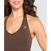 Gymshark Vital Seamless Neckholder-Tanktop Espresso Marl B2c9l Nbfb