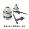B10 B12 B16 B18 Drill Chuck Rotation Clamping Tool Morse Drill Chuck MT1 MT2 MT3 MT4 Tool Holder 1pcs Wrench + 1pcs Drill Chuck