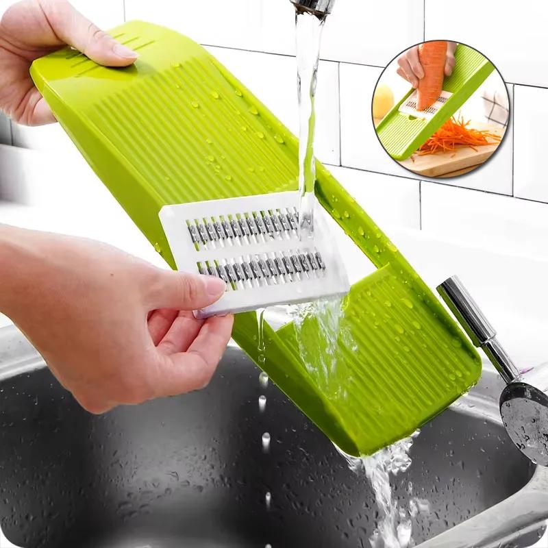 Potato Shredding Hine Slicing with 3 Blades Chopper Chopping Vegetable Radish Scraper Rough Planer Multi-Functional Kitchen Tool