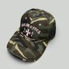 Spring And Summer Niche Camouflage Letter Cross Embroidery Baseball Cap Men'S And Women'S Sunshade Retro Cap