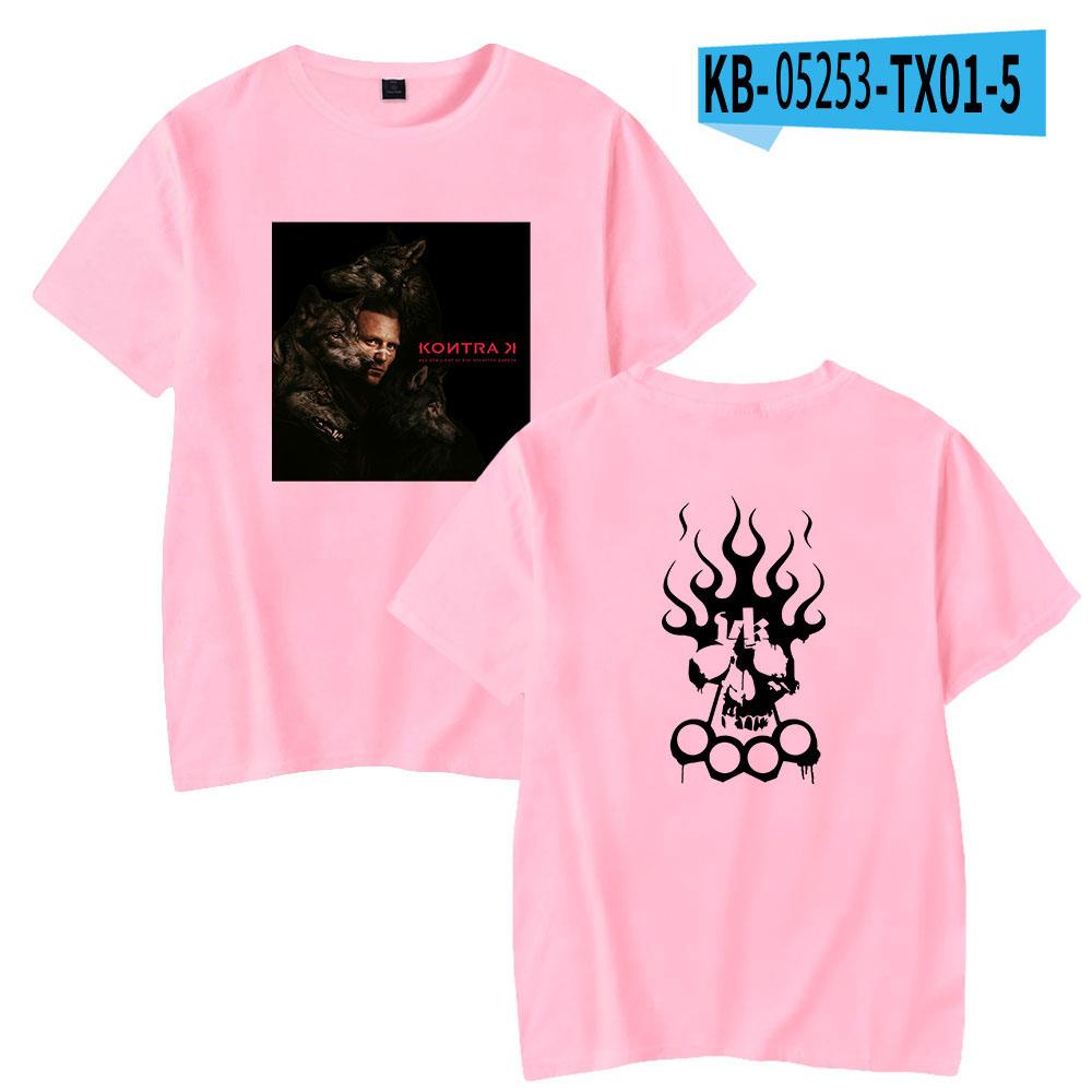 Rapper Kontra K Oversized T-Shirt Harajuku Lässig Kurzarm Unisex Damen T-Shirt Hipster Cool Grafik T-Shirts Streetwear 4XL