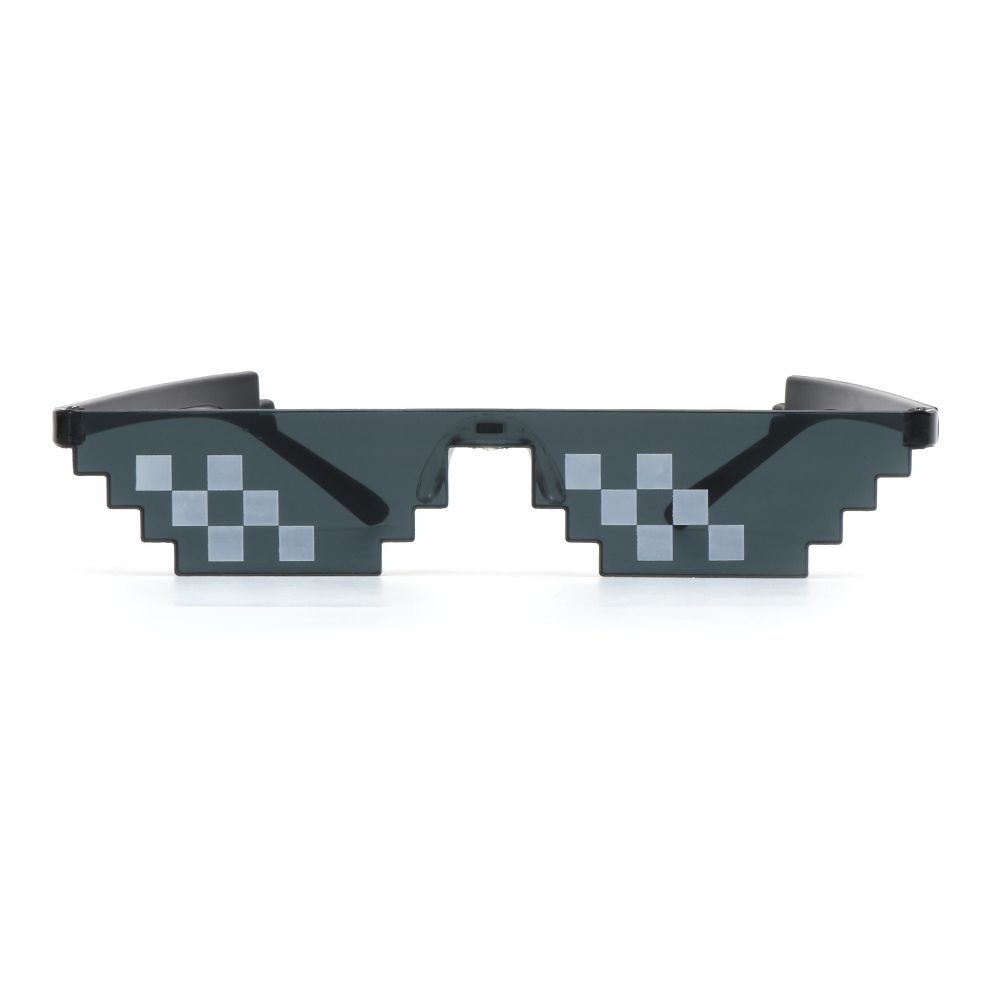 Fashion Retro Cosplay Men & Women Gamer Robot Sunglasses Pixel Mosaic Sunglasses Favors Sunglasses