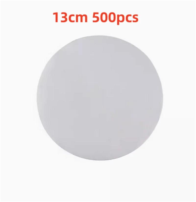 500 buc suqare rotund alb chifle de bambus pentru aburi Căptușeală din hârtie Covoraș antiaderent pentru cuptor Hârtie pentru grătar pentru grătar Hârtie de copt pentru hamburger