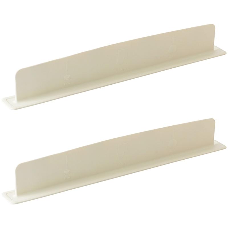 

2PCS Multipurpose Sink Splash Barrier For Kitchen Bathroom Sink Water Deflection And Front Protections off білий колір