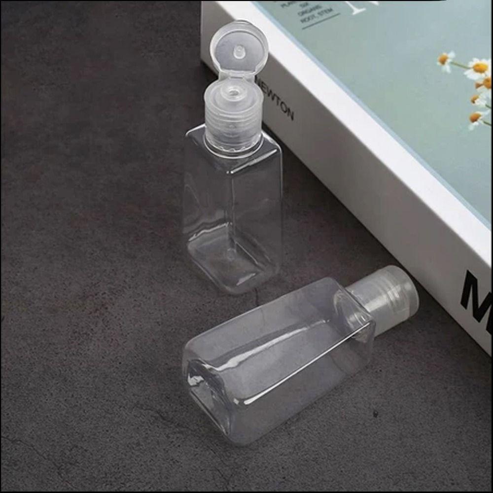 30/60ml Empty Refillable Bottle Flip Cap Hand Sanitizer Gel Dispenser Container