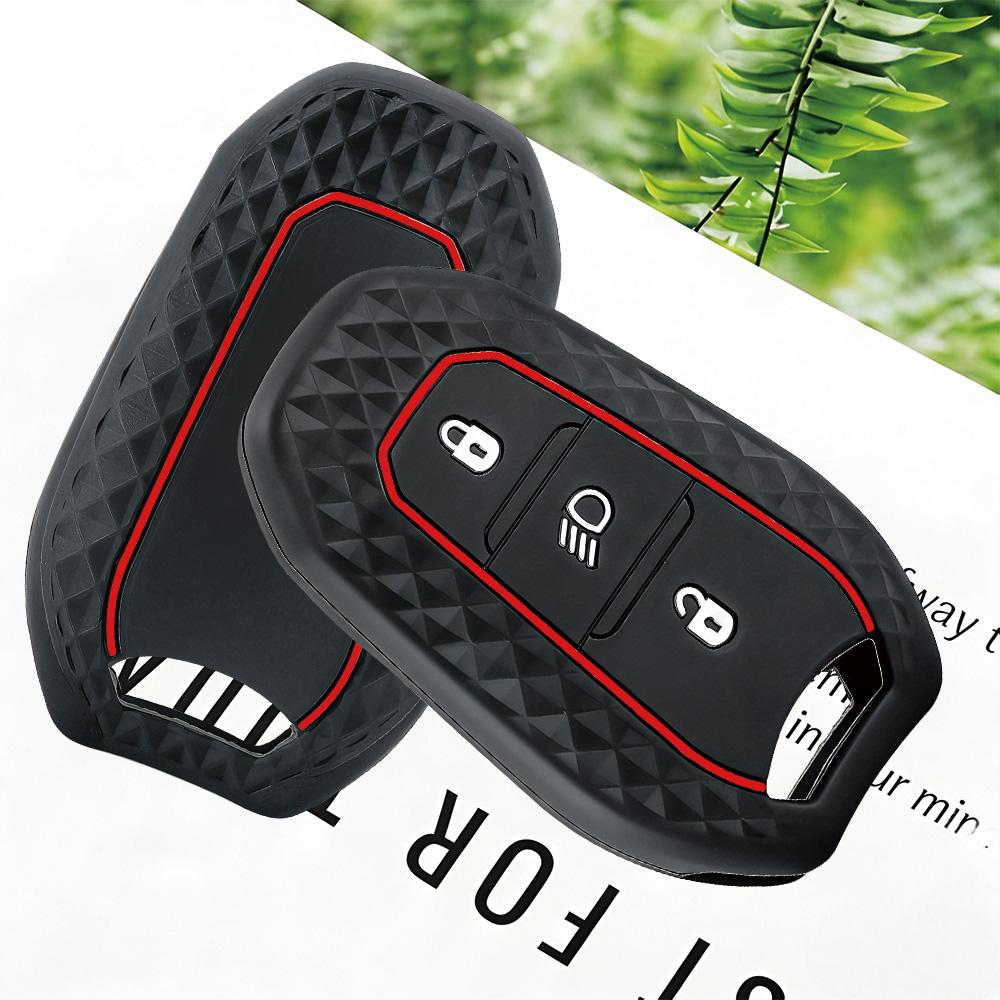 Silicone Cap Car Key Cover For Peugeot 3008 208 2008 308 508 408 4008 Case Car Key Silica Gel Fob Protector Remote Key Case