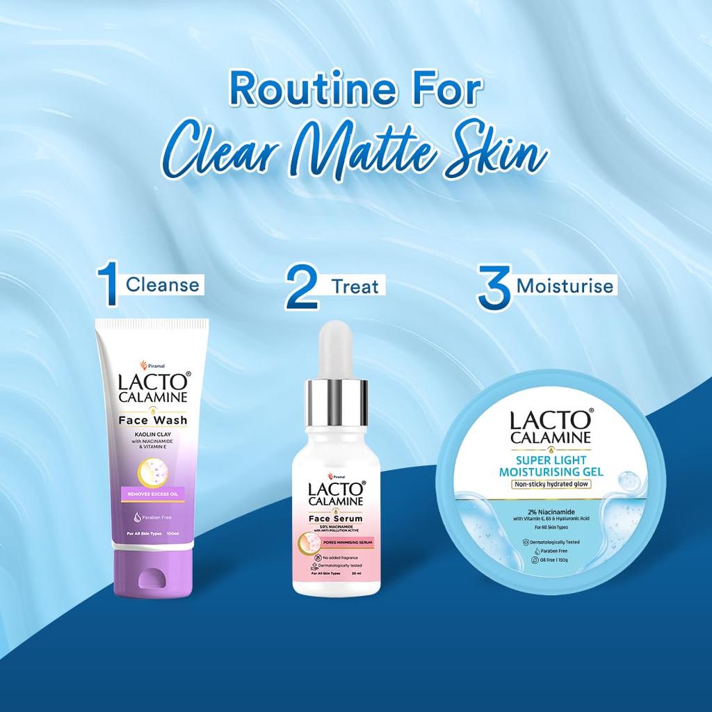 Lacto Calamine Super Light Moisturizer Face 150g Hydrating Non-Sticky Daily Cream for Oily Skin Glow