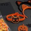 Colorful Cartoon Character Bracelets 2PCS Halloween Bracelets, Ghost/Pumpkin/Black Cat/Skull/Witch/Little Devil Shape, Adjustable Soft Silicone