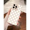 Black and White Checkered Pattern Phone Case Suitable for iPhone 16 15 14 13 12 11 Pro/Max/Plus Shockproof Back Cover
