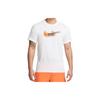 T Shirts Men's White Crew Neck Moderate Straight Fit FD0125-100