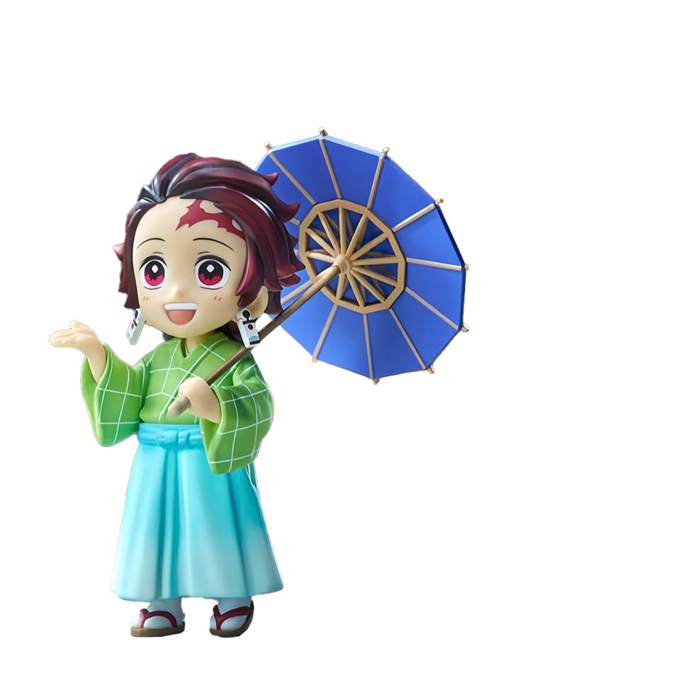 Demon Slayer Kimetsu No Yaiba Plum Rain Mystery Blind Box Tanjirou Nezuko Zenitsu Inosuke Collectible Toy Gift For Manga Lovers