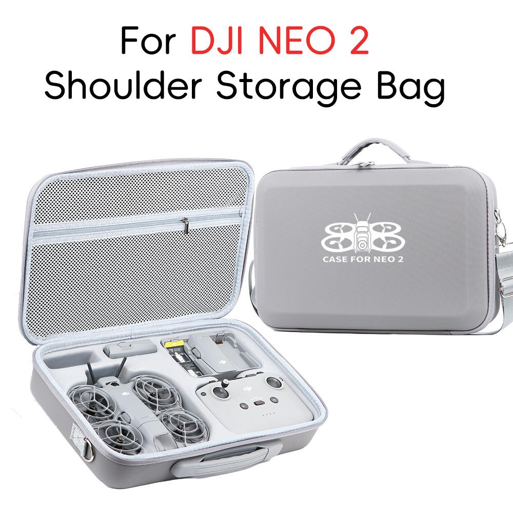 Carrying Case for DJI NEO 2/RC N3 Combo Storage Bag Hard Shell Travel Box PU Shouder Bag For DJI NEO 2 Drone Accessories