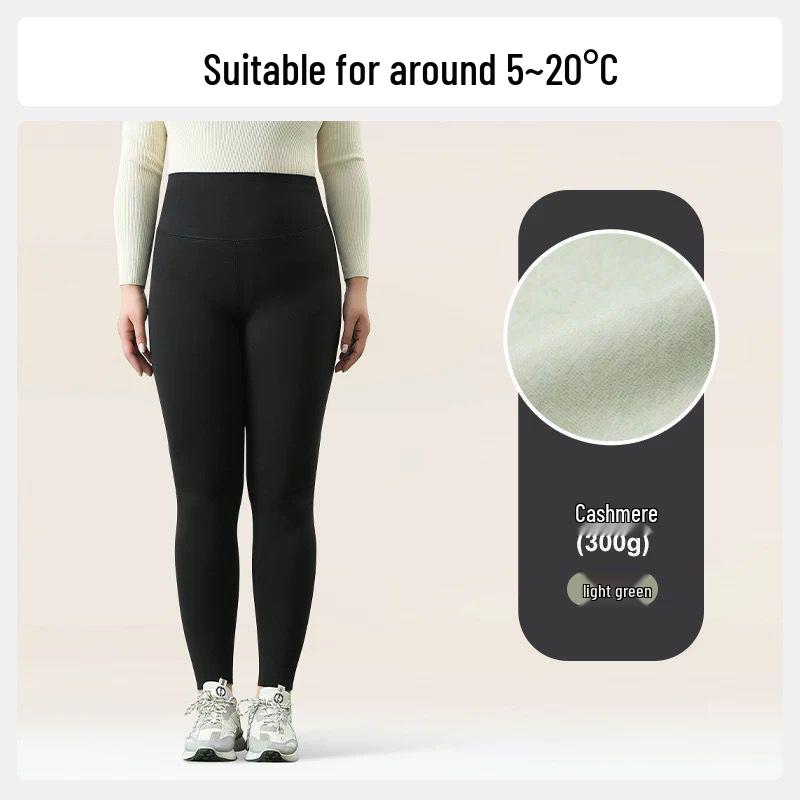 

Женские леггинсы большого размера с высокой талией, на флисовой подкладке, с контролем живота для йоги - Осенне-зимние нескользящие брюки-акула 5XL [210-240 kg]