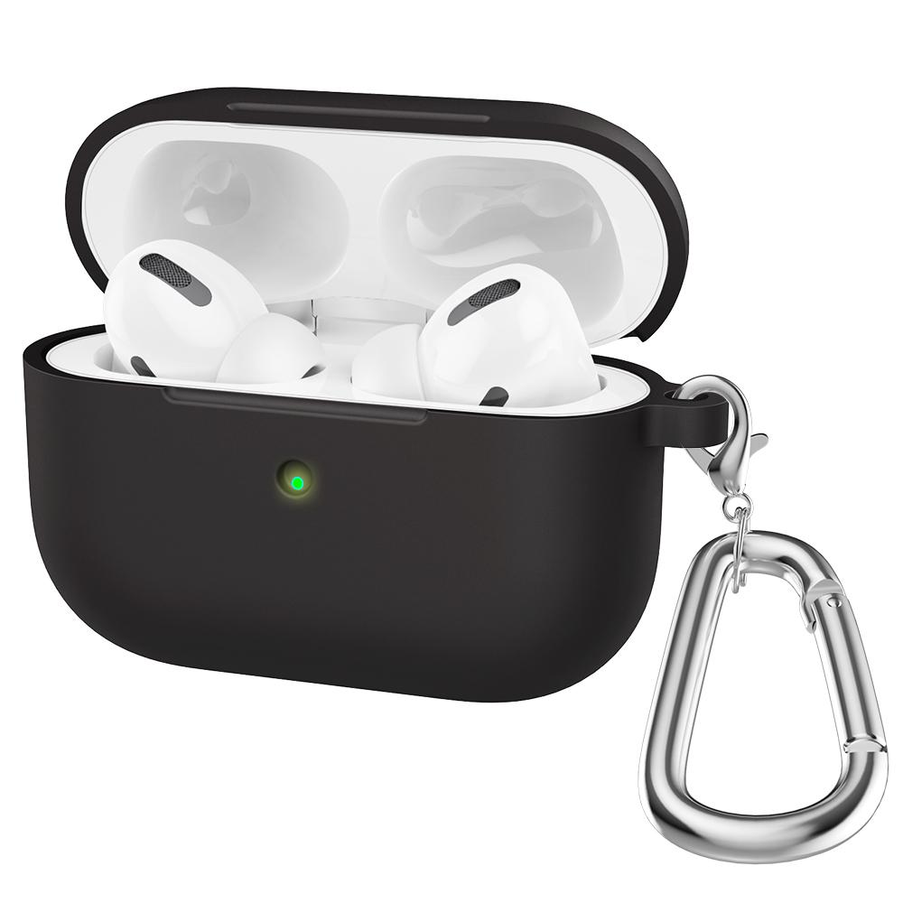 Silicone Earphone Case For Airpods Pro Case Cover Headphone Accessories Protective Box for Apple Airpod Pro 1 Case Bag With Hook