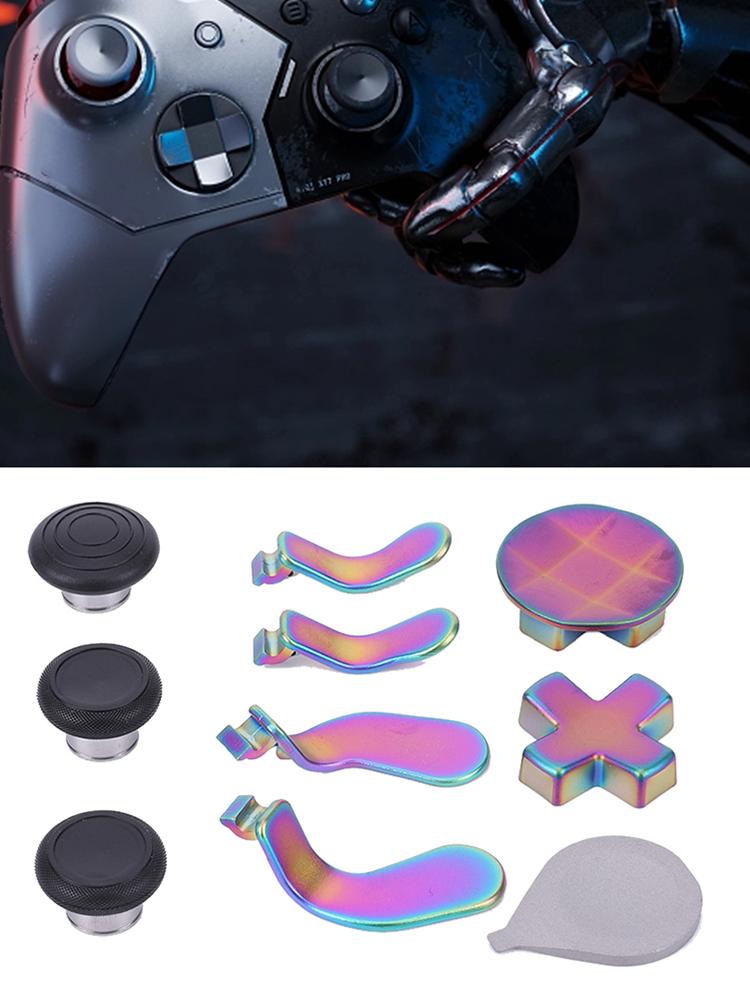 16/18 in 1 Metal Thumbsticks Controller Component Set D-pad Accent Rings Carrying Case Screwdriver for Xbox One Elite Series 2