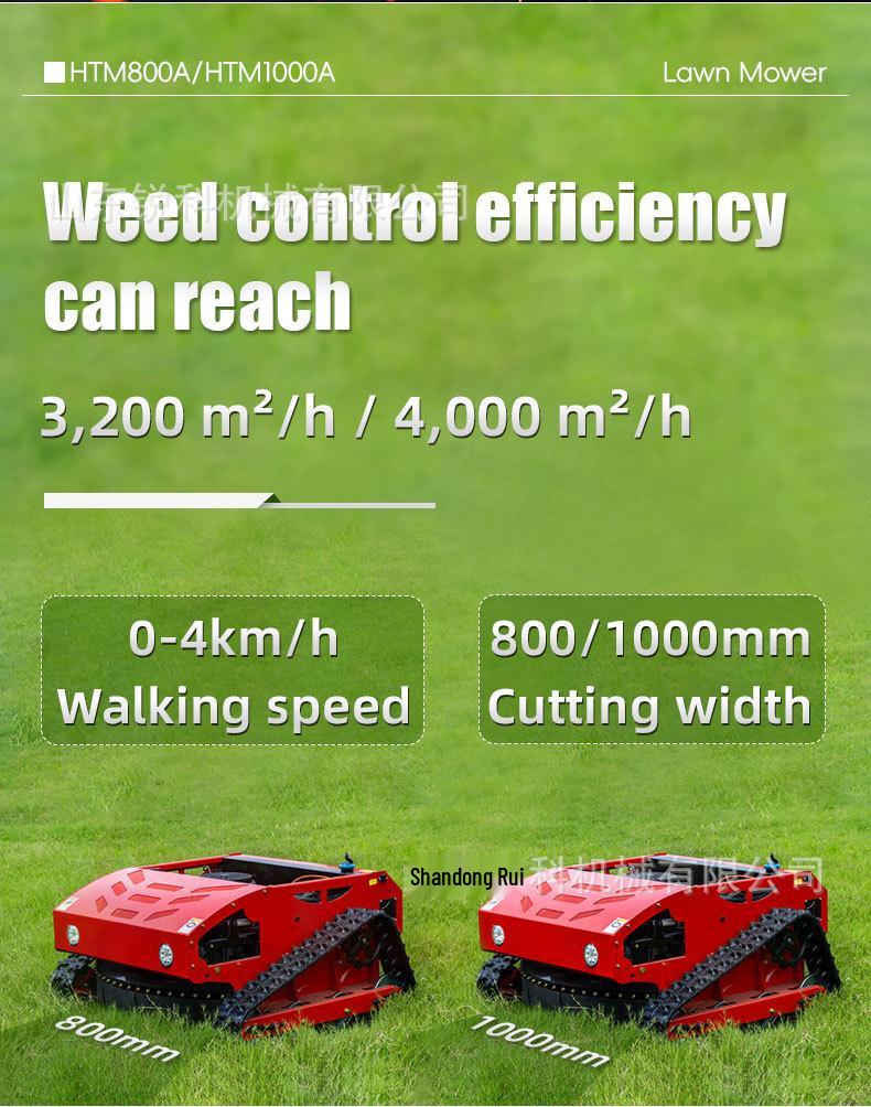 Remote Control Lawn Mower with CE & EPA Certification for Mountain, Riverbank, Orchard Weeding and Mowing
