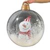 24 Zoll Weihnachten aufblasbar PVC-Material Wasserdicht Aufblasbare Weihnachtsdekorationen Klare Kugel 60CM Größe Riesige Weihnachtskugeln