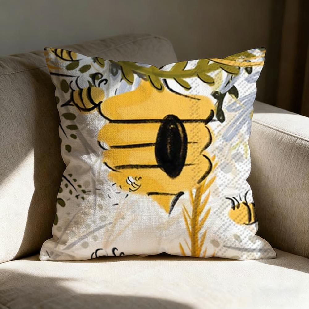 Sunflower Patterns Series Pillow Case pillowcase, double-sided printed, sofa cushion, bedroom headboard pillow