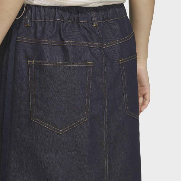 Adidas Stadium Chrome Denim Loose Fit Skirt Kf8216