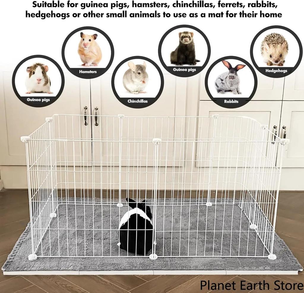 4/10Pcs Pet Pee Pad Washable Guinea Pig Pads Waterproof Rabbit Sleep Mat Blanket Bed Highly Absorbent Cage Liner Pet SleepMat