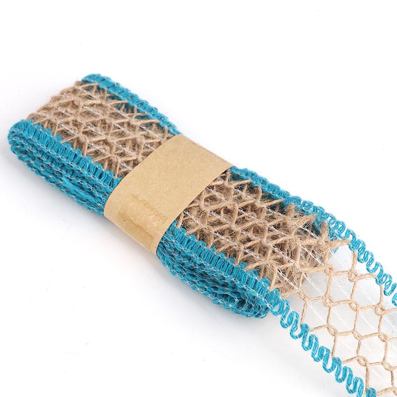 Lace Linen Roll Lace Hemp Rope Glass Bottle Decorative Rope Handmade Diy Material Weaving Wide Flat Hemp Weaving