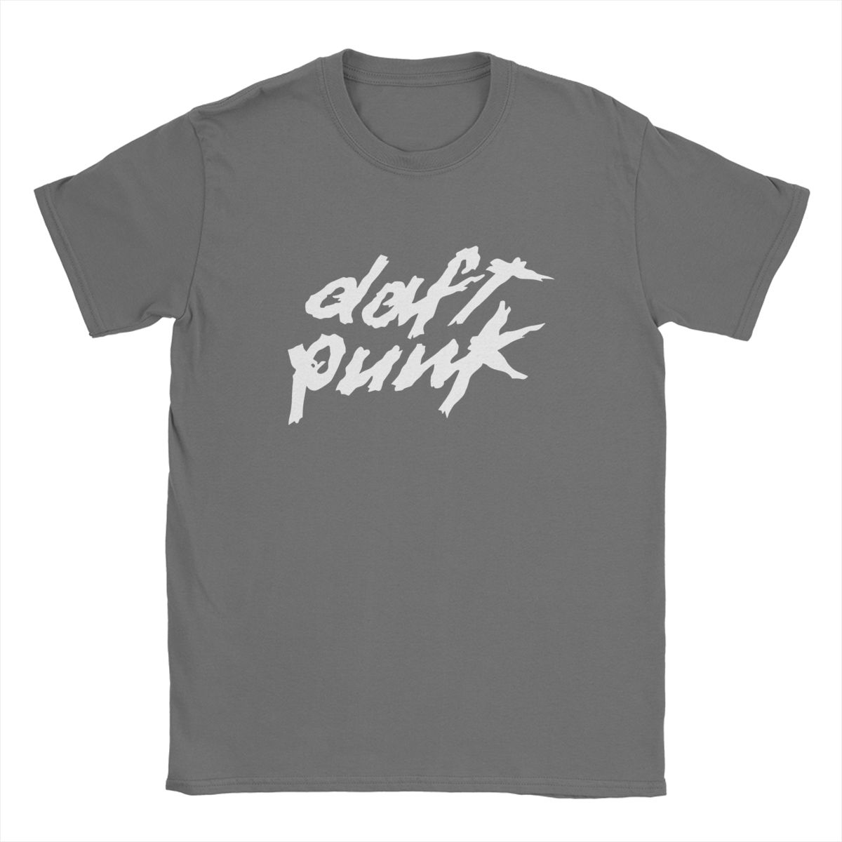 Comfortable season T-shirt Heren Ronde Hals Katoenen T-shirts Franse Muziek Korte Mouw T-shirts Grote Maten Kleding L donkergrijze kleur