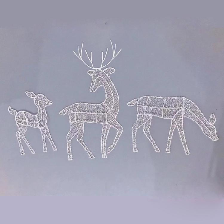 Verbessertes Outdoor Rentier Weihnachtslicht Figur Garten Dekorationen für den Hof