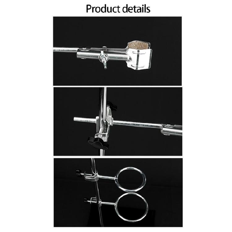 Practical Science Stand Chemistry Experiment Compacts Support Frame Stand 35cm Height With Easy Assembly And Stable Base
