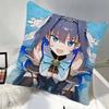 Anime OOuro Kronii Pillow Case Square Pillow Bedroom Sofa Leisure Comfort Cushion Car Home Decoration
