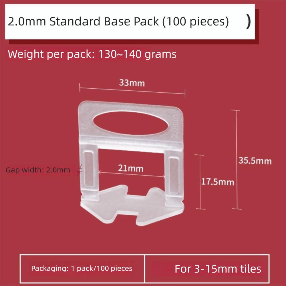 100pcs Thickened Ceramic Leveler DIY Flooring Wall Level New Locator Spacers  Tile Laying