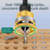5pcs/box Smooth Drilling Countersink Drill Bit Two-Flute Drill Bit  Hidden Screw Installation